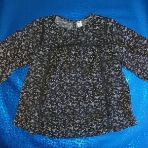 Old Navy Juniors Black Three Quarter Length Sleeve